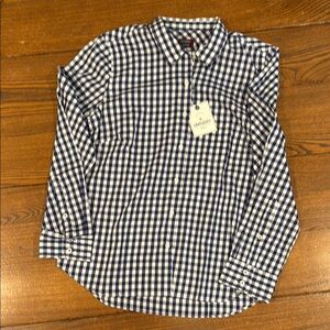 Untuck it Blue and White Casual Button Down Shirt